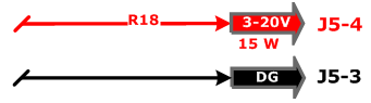 Fourni le voltage sélectionné avec SW1